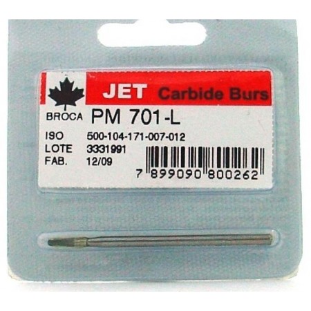Broca Carbide Tronco-Cônica Denteada Ponta Reta FG - Nº 701L
